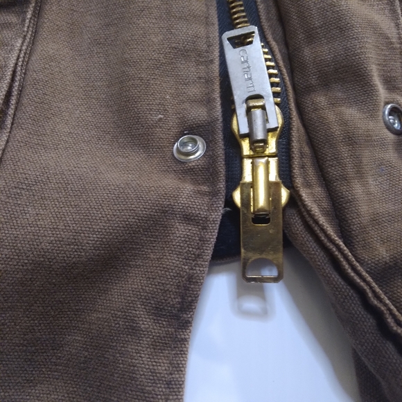 Vintage Union Made Carhartt Jacket double two way zipper 1999 Sz X Large - Picture 6 of 16